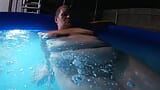 fucking in the pool on 7-14-23 at night with a BJ snapshot 1