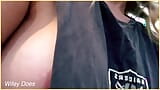 WIFEY flashes her tits in street exhibition dare. snapshot 6