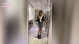 Crossdresser Exhibitionism - Bathroom Masturbation snapshot 1