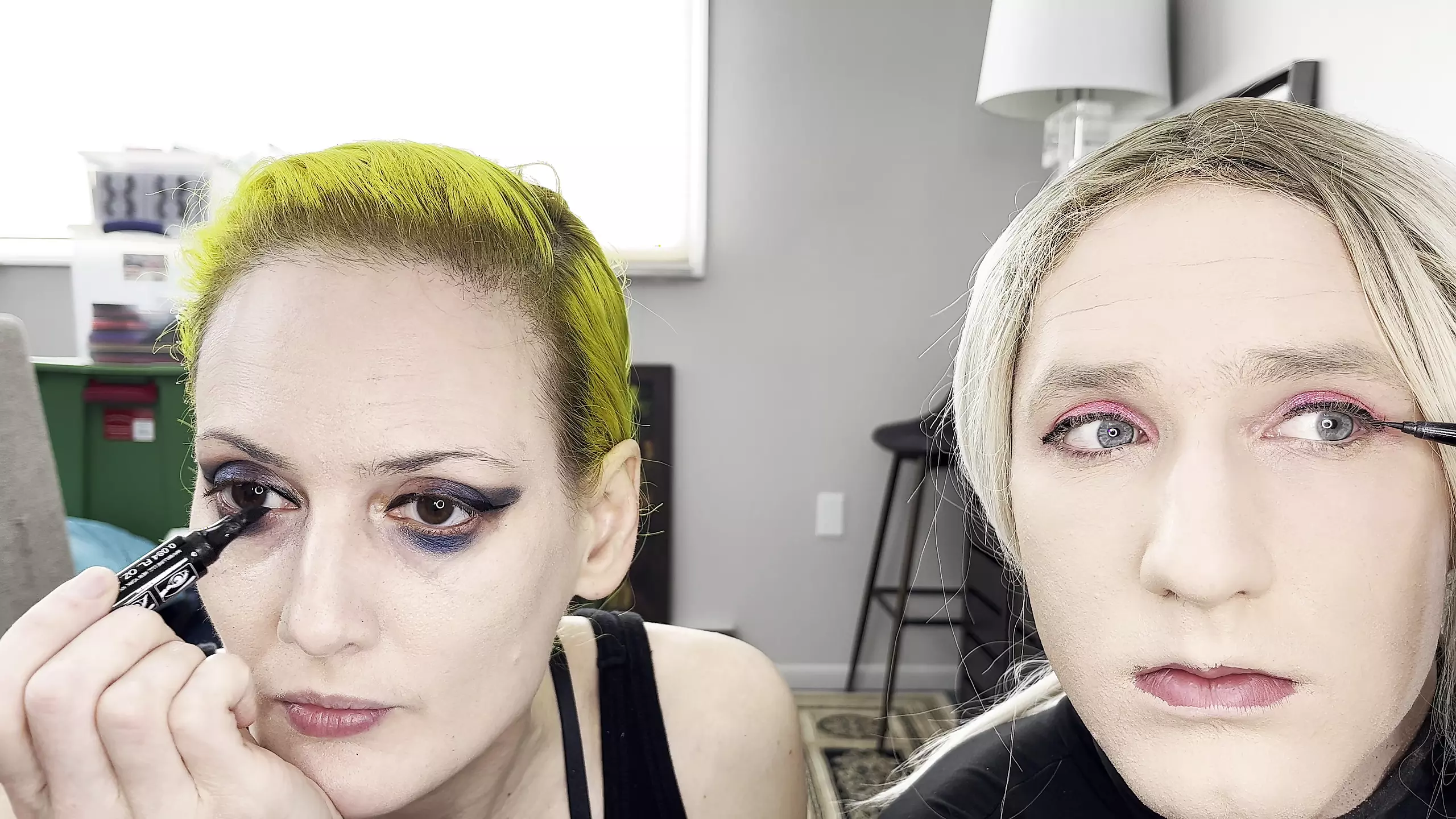 Drag Queen and Woman Makeover Transformation - Cleavage and Eyeliner