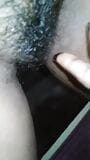 Fingring hairy pussy in bathroom snapshot 4