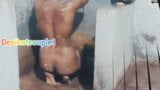 Desi Indian village wife bathing and urinating snapshot 11