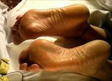 Beautiful mature feet with sexy soles and big bunions snapshot 1