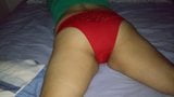 MY WOMAN USING RED PANTIES ... snapshot 3