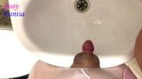 Sisk Takes Out Her Penis And Takes A Pee In The Sink snapshot 4