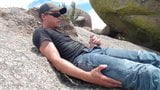 Wetting my jeans next to a public sculpture snapshot 16