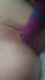 Masturbation mit Lila Vibrator snapshot 1