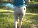 Ex wearing wedgie capris pants that I love! snapshot 2