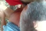 Daddy bear sucking cock in forest snapshot 7