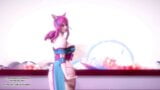 IU - Fleur d'esprit lilas Ahri, danse sexy Kpop, League of Legends, Hentai non censuré snapshot 1