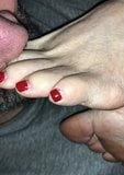 Sucking Wifes Sexy Ruff Big Red Toe snapshot 1