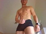 Hot Muscle Ginger Guy Shows His hugh Bulge in Boxer NO cum snapshot 8