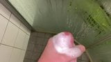 Cumshot in shower snapshot 3