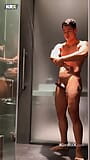 Horny and cumming in the locker room shower snapshot 3