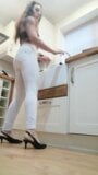 Pee Desperation – Wetting My Lovely White Jeans snapshot 1