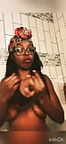 Petite ebony fun shower time snapshot 2