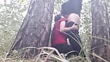 We hid under a tree from the rain and we had sex to keep warm - Lesbian-illusion snapshot 7