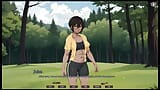 TOMBOY Sexo en el bosque Juego HENTAI Ep.1 MAMADA al aire libre mientras camina con mi novia snapshot 7