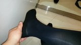 Black Ballet Flats with Pantyhose Teaser snapshot 5