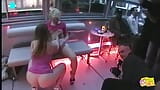 Two Racy Lesbian Bitches Show off and Lick Each Other on a Boat in Paris snapshot 4