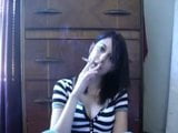 Elizabeth Get Fun smoking on her ps4 webcam today snapshot 14