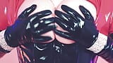 Curvy Wet Pussy MILF Loves Kinky Games! Latex Rubber Bondage and Pussy Masturbation with Cowgirl snapshot 11