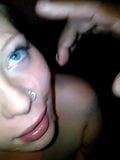 Slutty blue eyes taking a facil snapshot 15