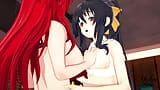 Rias Gremory x Akeno Himejima - HSDxD Lesbian 3D Hentai snapshot 8