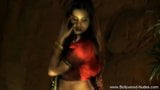 Solo Dance Of Brunette Indian snapshot 2