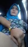 Muslim girl get's finger fucked in car and cum  snapshot 3