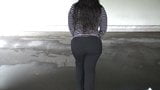 black ass matters - brown sjinny striped pants snapshot 1