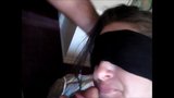 Blindfolded MILF spits on and sucks a bigcock snapshot 2
