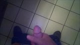 Jerking and Cumming in Public Restroom. snapshot 8