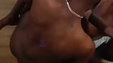 Миниатюрная чернокожая милфа в домашнем любительском видео snapshot 12