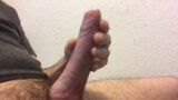 Foreskin play and wank of my precum dripping uncut cock snapshot 8