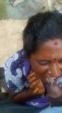 Tamil aunty taking lover's cum in her mouth snapshot 10