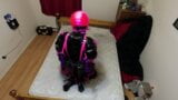 Sissy Maid Self Bondage Armbinder Hogtied snapshot 6