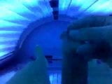 Jerking of in public solarium snapshot 2