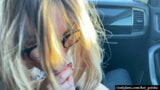 milf blonde drove a stranger and gave a blowjob PUBLIC snapshot 16