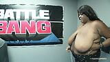 After winning the fight the BBW brunette awaits for his BBC snapshot 11