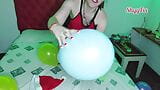 ShyyFxx playing, rubbing and popping balloons- Balloon Fetish snapshot 14