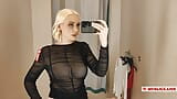 Completely See Through Clothes, Try On Haul Transparent Clothes, at the fitting room snapshot 12