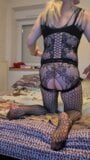 Crossdresser speelt met dildo snapshot 16