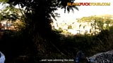 Horny Black Hiker Girl Fucking Outdoors snapshot 3