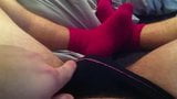 Panty and sock wank snapshot 2