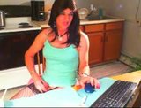 Beautiful crossdresser vaping with playing snapshot 3