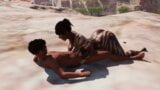 Buff Tribal Woman Gets Creampie From Tourist - 3D Animation snapshot 9