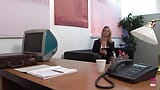 The Perverted Boss Hardcore Drills His Two Blonde Secretaries on the Desk snapshot 2