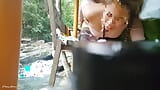 Pinay Horny Couple Sex in the cottage of Public Waterfalls snapshot 16