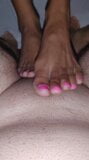 Nylon footjob snapshot 1